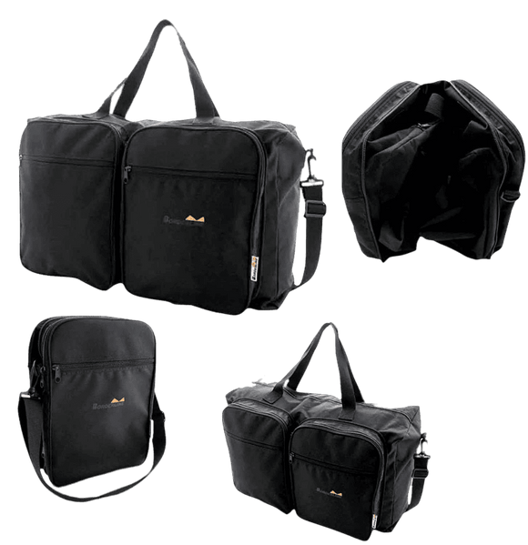 Borderline 2 in One Black Travel Flight Bag