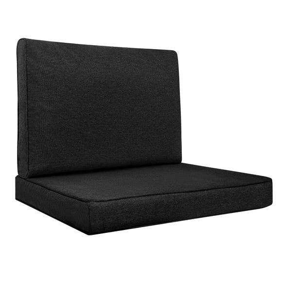 Keter Allibert California Replacement Cushion Pads Armchair Sofa Rattan Garden Cushions(FURNITURE IS NOT INCLUDED) - 2PC Patio Set