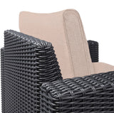 Keter Allibert California Replacement Cushion Pads Armchair Sofa Rattan Garden Cushions(FURNITURE IS NOT INCLUDED) - 2PC Patio Set (Beige)