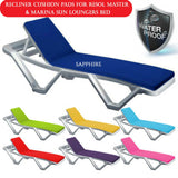 Garden Chair Cushions – Outdoor Sun Lounger, Deckchair & Patio Seat Pads for Comfort & Style SAPPHIRE