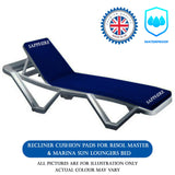 Garden Chair Cushions – Outdoor Sun Lounger, Deckchair & Patio Seat Pads for Comfort & Style SAPPHIRE
