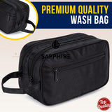 Men’s Travel Wash Bag – Hanging Toiletry Storage, Shaving & Cosmetics Organizer for Gym & Travel SAPPHIRE