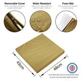 ✅ Replacement Dining Chair Cushions – Outdoor Seat Pads for Rattan Garden Furniture, Wicker & Patio Chairs SAPPHIRE