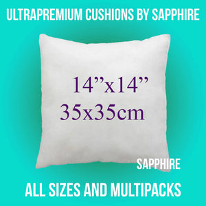 ✅ Super Soft Hollowfibre Cushion Pads – Inner Filler Inserts for Scatter Cushions, Available in Packs of 2, 4, 6, 8, 10 – All Sizes SAPPHIRE