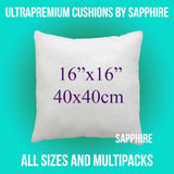 ✅ Super Soft Hollowfibre Cushion Pads – Inner Filler Inserts for Scatter Cushions, Available in Packs of 2, 4, 6, 8, 10 – All Sizes SAPPHIRE