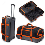Waterproof Wheeled Holdall Luggage – Large 26" & 30" Travel Duffle Trolley Bag with Wheels SAPPHIRE